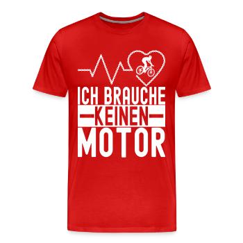 Fahrrad Fahrradfahrer - Männer Premium Bio T-Shirt - Rot - Vorne - Damien (186cm)
