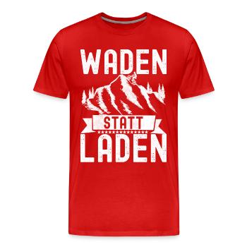 Fahrrad Fahrradfahrer - Männer Premium Bio T-Shirt - Rot - Vorne - Damien (186cm)