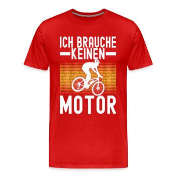 Fahrrad Fahrradfahrer - Männer Premium Bio T-Shirt - Rot - Vorne - Damien (186cm)