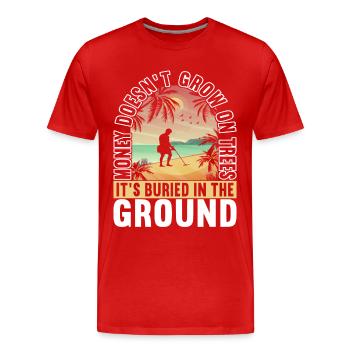 Metalldetektor Sondengänger Sondler - Männer Premium Bio T-Shirt - Rot - Vorne - Damien (186cm)