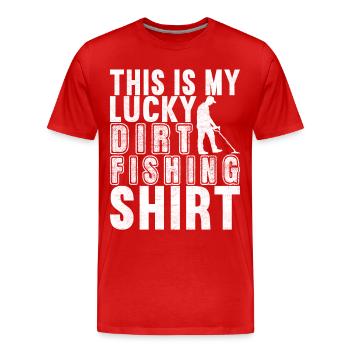 Metalldetektor Sondengänger Sondler - Männer Premium Bio T-Shirt - Rot - Vorne - Damien (186cm)