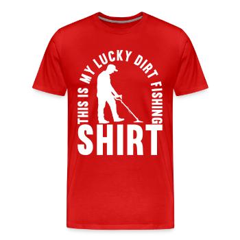 Metalldetektor Sondengänger Sondler - Männer Premium Bio T-Shirt - Rot - Vorne - Damien (186cm)