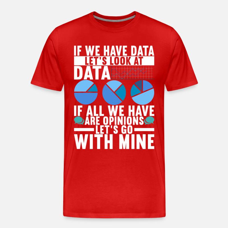 Data Scientist Data Analyst - Men's Premium Organic T-Shirt - red
