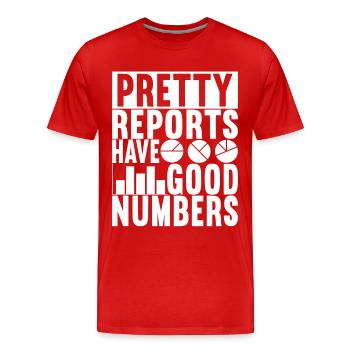 Data Scientist Data Analyst - Men's Premium Organic T-Shirt - red - Front - Damien (186cm)