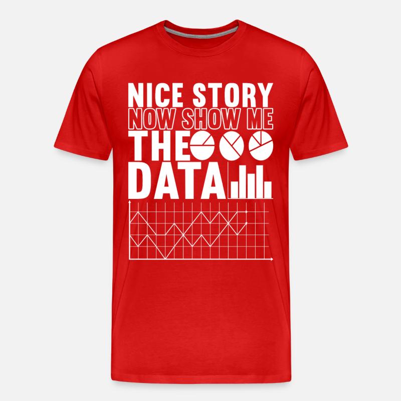 Data Scientist Data Analyst - Männer Premium Bio T-Shirt - Rot