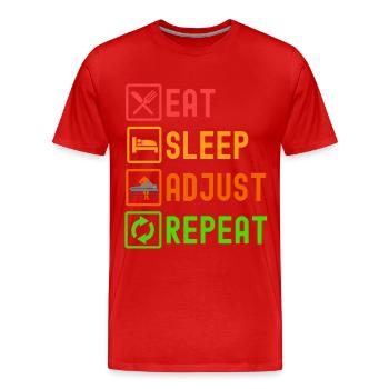 Chiropraktiker Chiropraktik Physiotherapie - Männer Premium Bio T-Shirt - Rot - Vorne - Damien (186cm)