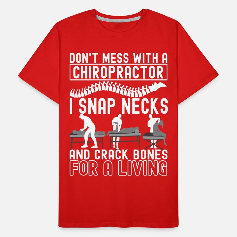 Chiropractor Chiropractic Physiotherapy Men's Premium Organic T-Shirt