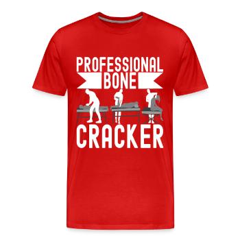 Chiropraktiker Chiropraktik Physiotherapie - Männer Premium Bio T-Shirt - Rot - Vorne - Damien (186cm)