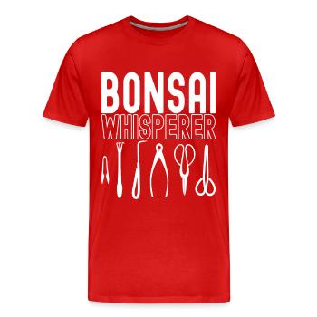 Bonsai tree Bonsai - Men's Premium Organic T-Shirt - red - Front - Damien (186cm)