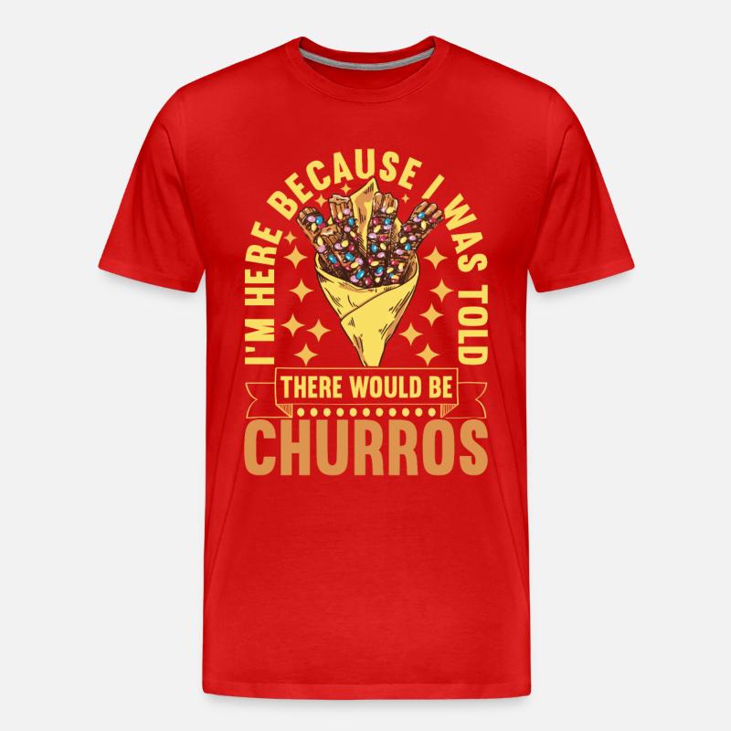 Churros - Männer Premium Bio T-Shirt - Rot