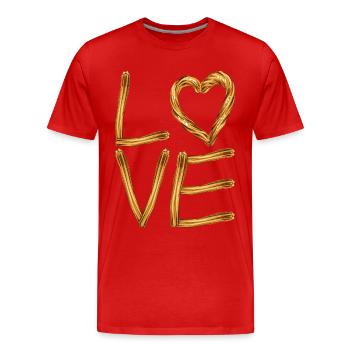 Churros - T-shirt bio Premium Homme - rouge - Devant - Damien (186cm)