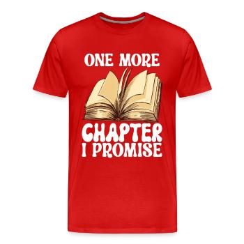 Lire des livres Rat de bibliothèque - T-shirt bio Premium Homme - rouge - Devant - Damien (186cm)