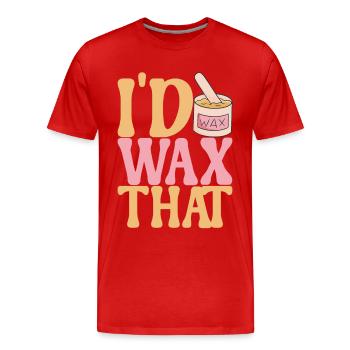 Kosmetikerin Kosmetik - Männer Premium Bio T-Shirt - Rot - Vorne - Damien (186cm)