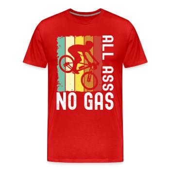 Bicycle cyclists - Men's Premium Organic T-Shirt - red - Front - Damien (186cm)