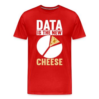 Data Scientist Data Analyst - Men's Premium Organic T-Shirt - red - Front - Damien (186cm)