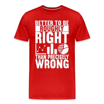 Data Scientist Data Analyst - Men's Premium Organic T-Shirt - red - Front - Damien (186cm)