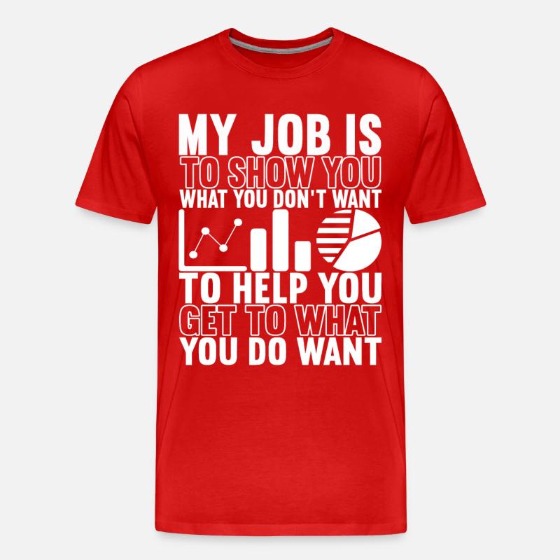 Data Scientist Data Analyst - Men's Premium Organic T-Shirt - red