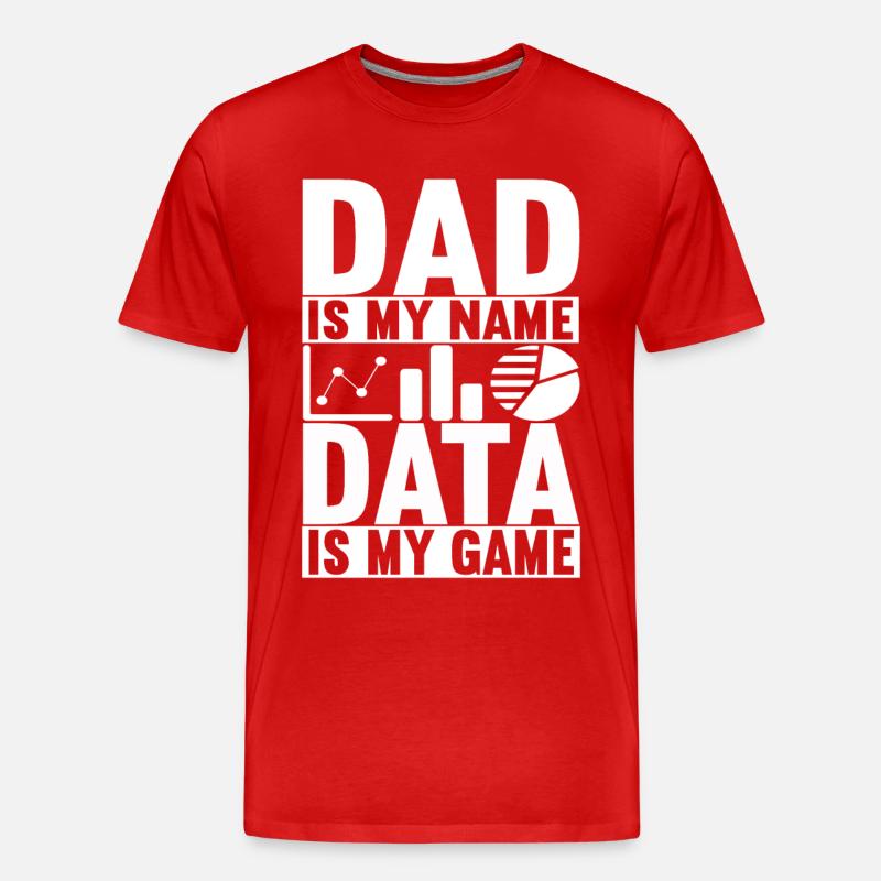 Data Scientist Data Analyst - Men's Premium Organic T-Shirt - red