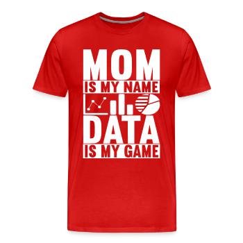 Data Scientist Data Analyst - Men's Premium Organic T-Shirt - red - Front - Damien (186cm)