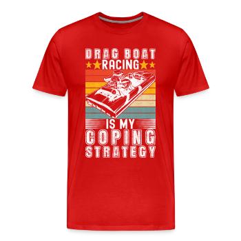 Drag Boat Racing - Männer Premium Bio T-Shirt - Rot - Vorne - Damien (186cm)