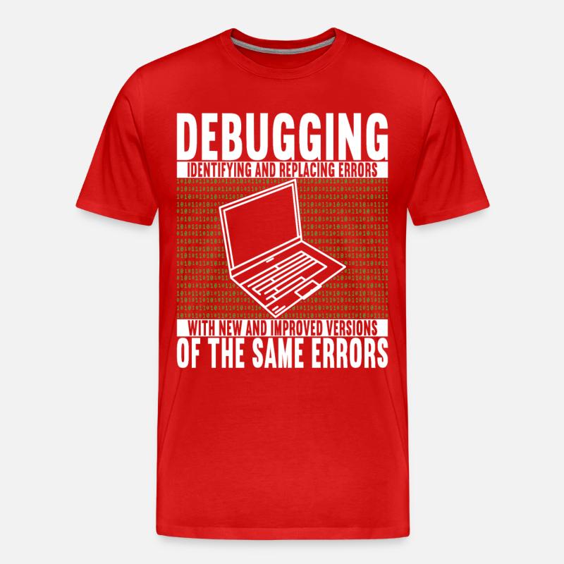 Programmierer Informatiker - Männer Premium Bio T-Shirt - Rot