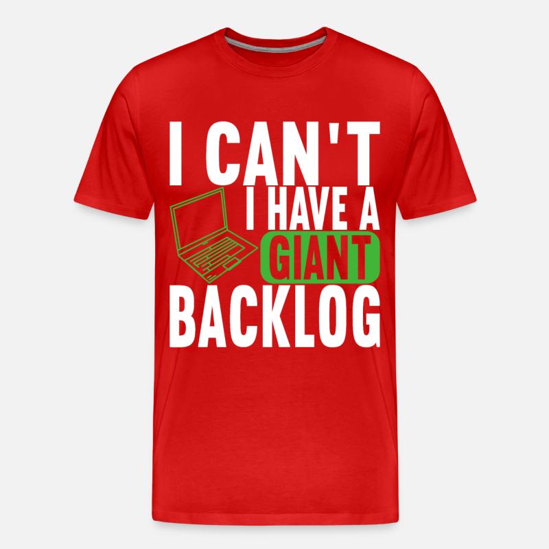 Programmer Computer Scientist - Men's Premium Organic T-Shirt - red