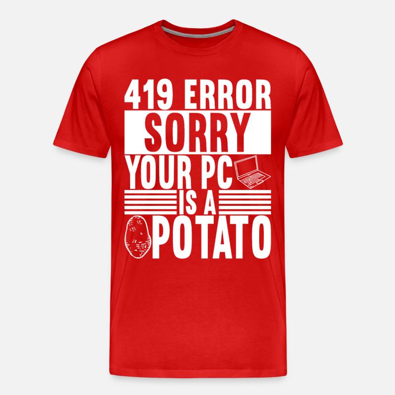 Programmer Computer Scientist - Men's Premium Organic T-Shirt - red