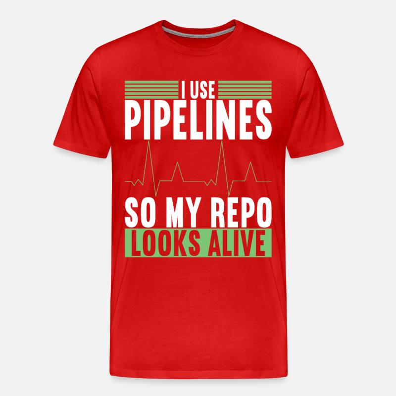 Programmierer Informatiker - Männer Premium Bio T-Shirt - Rot