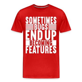 Programmer Computer Scientist - Men's Premium Organic T-Shirt - red - Front - Damien (186cm)