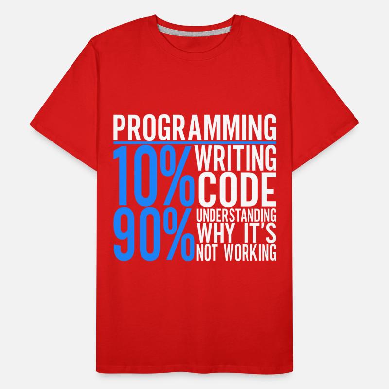 Programmierer Informatiker Männer Premium Bio T-Shirt