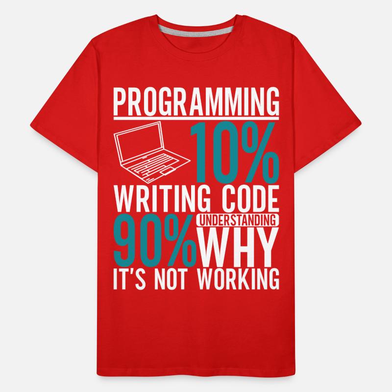 Programmierer Informatiker Männer Premium Bio T-Shirt