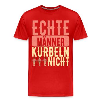 Tischfussball Tischkicker - Männer Premium Bio T-Shirt - Rot - Vorne - Damien (186cm)