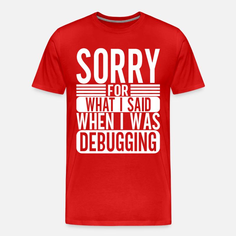 Programmierer Informatiker - Männer Premium Bio T-Shirt - Rot