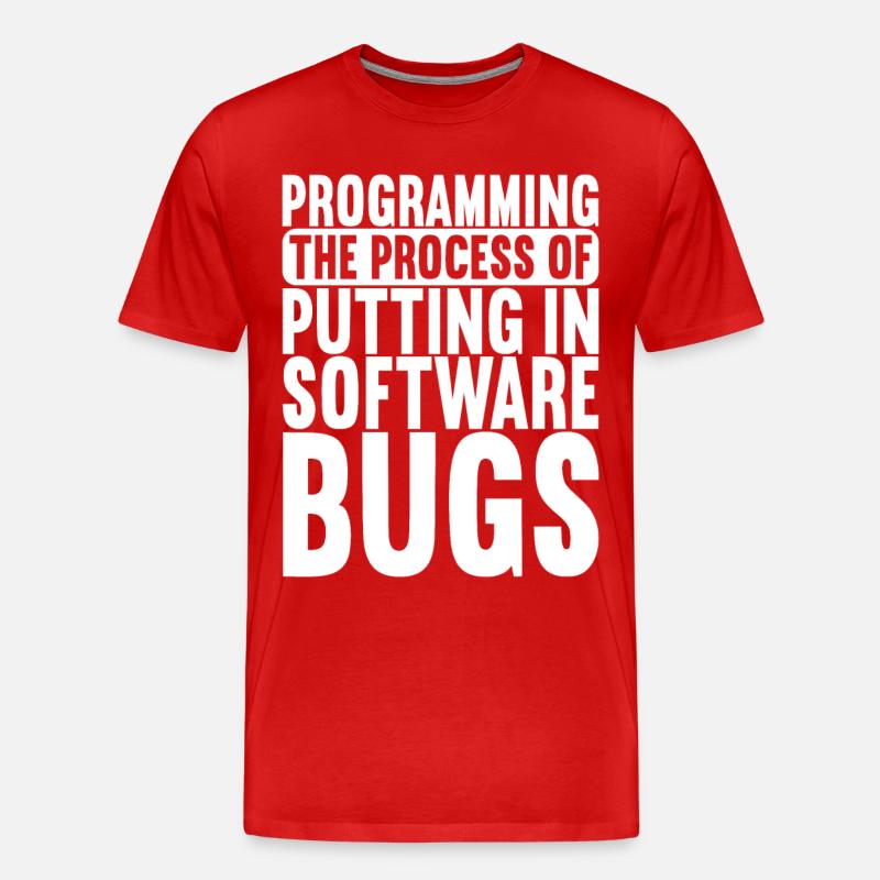 Programmierer Informatiker - Männer Premium Bio T-Shirt - Rot