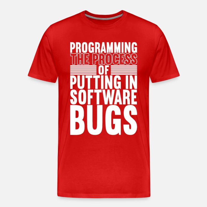 Programmierer Informatiker - Männer Premium Bio T-Shirt - Rot