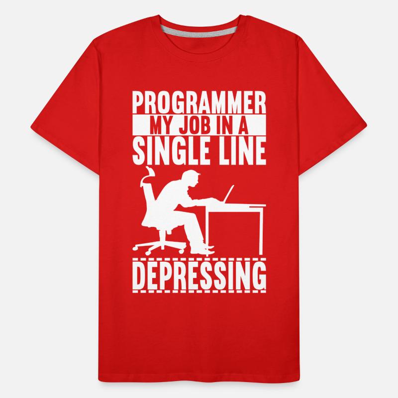 Programmierer Informatiker Männer Premium Bio T-Shirt
