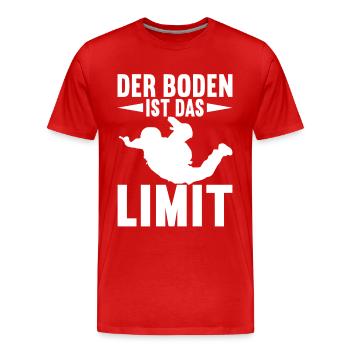 Fallschirmspringer Fallschirmsprung Skydiving - Männer Premium Bio T-Shirt - Rot - Vorne - Damien (186cm)
