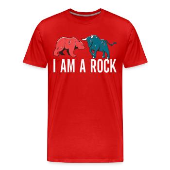Aktien Aktionär Investor - Männer Premium Bio T-Shirt - Rot - Vorne - Damien (186cm)