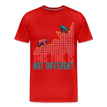 Aktien Aktionär Investor - Männer Premium Bio T-Shirt - Rot - Vorne - Damien (186cm)