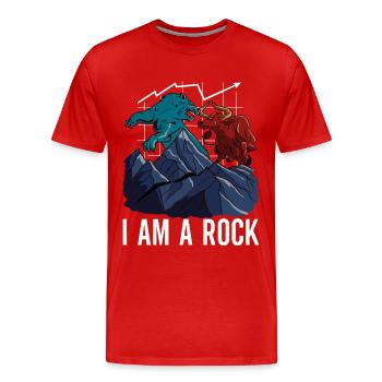 Aktien Aktionär Investor - Männer Premium Bio T-Shirt - Rot - Vorne - Damien (186cm)