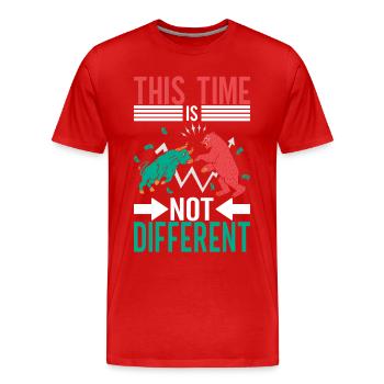 Aktien Aktionär Investor - Männer Premium Bio T-Shirt - Rot - Vorne - Damien (186cm)