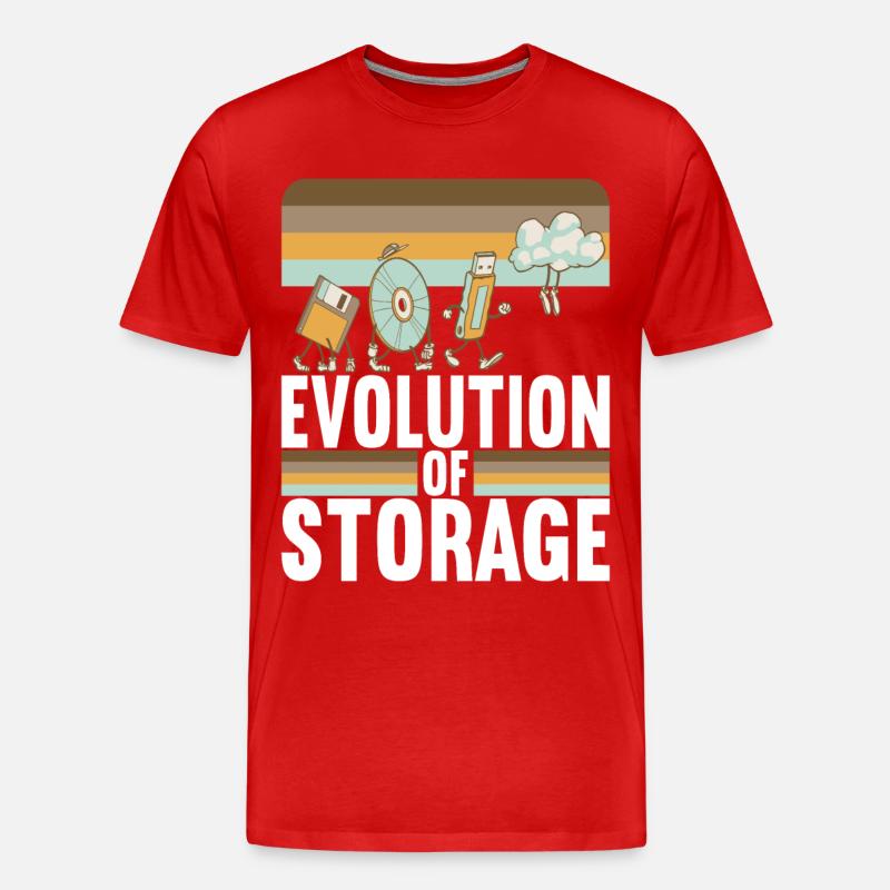 Programmer Computer Scientist - Men's Premium Organic T-Shirt - red