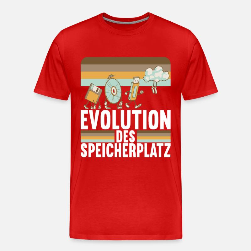 Programmierer Informatiker - Männer Premium Bio T-Shirt - Rot
