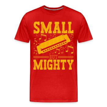 Harmonica Harmonica - T-shirt bio Premium Homme - rouge - Devant - Damien (186cm)