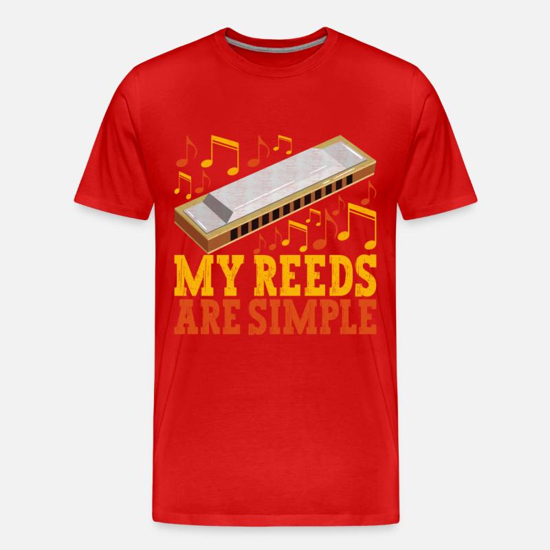 Harmonica Harmonica - Men's Premium Organic T-Shirt - red