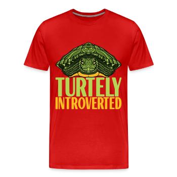 Turtle Turtle Aquatic turtle - Men's Premium Organic T-Shirt - red - Front - Damien (186cm)