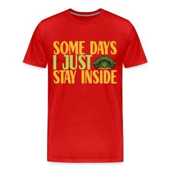 Turtle Turtle Aquatic turtle - Men's Premium Organic T-Shirt - red - Front - Damien (186cm)