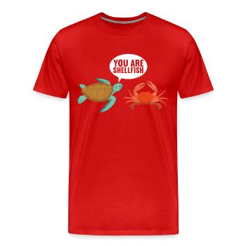 Turtle Turtle Aquatic turtle - Men's Premium Organic T-Shirt - red - Front - Damien (186cm)