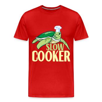 Turtle Turtle Aquatic turtle - Men's Premium Organic T-Shirt - red - Front - Damien (186cm)