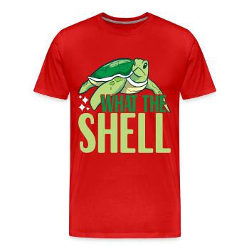 Turtle Turtle Aquatic turtle - Men's Premium Organic T-Shirt - red - Front - Damien (186cm)